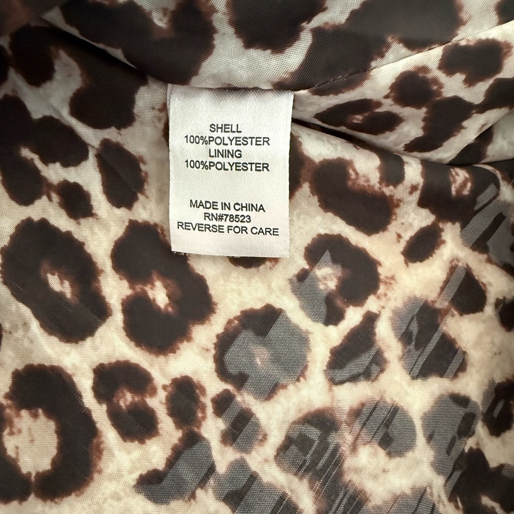 LUII "Jackie" Faux Fur Jacket in Yellow Mustard and Cheetah Lined- Large - Picture 9 of 12